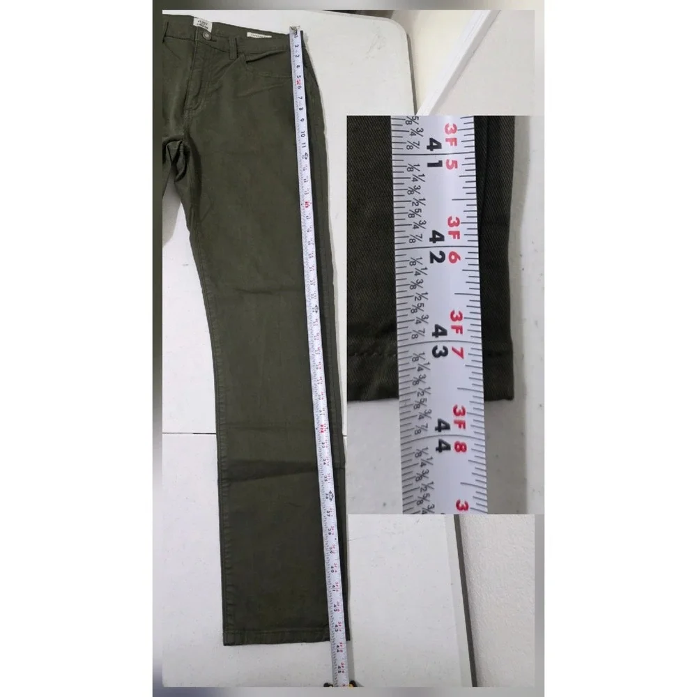 Flint and Tinder 365 Pants Mens 33x32 Olive Green Tapered Fit Chino Trouser